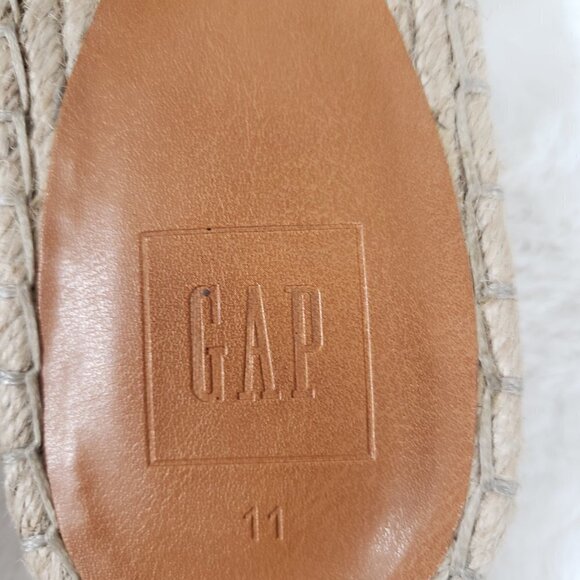 Gap Brown Leopard Hair on Hide Jute Sole Slip On Espadrille Size 11 - Picture 12 of 16